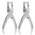 2Pcs Single Hole Punch 45 Steel Handheld Clothing Ticket Paper Puncher Pliers 6mm Diameter