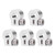 5 PCS Exhaust Clamps Aluminum Alloy Durable Butt Joint Narrow Band Clamp for Cars