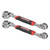 2Pcs 8 In 1 Socket Wrench Carbon Steel Multifunctional 360° Rotatable Hand Tools