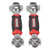 2Pcs 8 In 1 Socket Wrench Carbon Steel Multifunctional 360° Rotatable Hand Tools