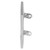 Open Base Cleat Stainless Steel 316 Polished Marine Boat Opened Bases for Waterwheels Yacht6in