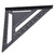 12 inch Black Aluminium Right Angle Triangle Ruler Rustproof Protractor  Carpentry ToolAluminum Profile