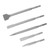5Pcs Electric Hammer Chisel Bit Set Robust Practical Pointed Flat Chisel Round Shank Hammer Drill Bit Kit