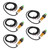 5PCS Approach Sensor Switch Non Embedded NPN ABS Housing Inductive Proximity Sensor 6‑36VDC