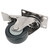 2.5in Polypropylene Brake Universal Wheel 304 Stainless Steel Bracket Silent Caster Loading 55kg/121.3lb for Trolley