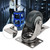 2.5in Polypropylene Brake Universal Wheel 304 Stainless Steel Bracket Silent Caster Loading 55kg/121.3lb for Trolley