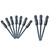 10Pcs Screwdriver Bit Electric Hex Socket S2 Alloy Steel 6.3mm D 65mm L Hand Tool Hardware