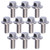 10Pcs Flanged Hex Head Bolts Stainless Steel 304 Screws Accessory M5 10/12/16/20/25/30/35/40mmM5x10
