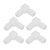 10Pcs Plastic Hose Joint 90° Elbow Bend PP Non Toxic Odorless L Pipe Connector for Aquarium Laboratory 14mm / 0.55in