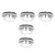 5Pcs Momentary Push Button Switch Metal Auto Reset Ultra Thin Waterproof with LED 22mmDC3~6V Red