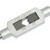 8PCS Straight Slotted Tap Silver High Speed Steel Straight Flutes Screw Threading Tap with Drift Holder for Wood