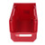 Parts Storage Bin Thickened PP Large Opening Tool Organizer Back Hanging Container for Garage Workshop 276x139x128mm Red