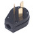 3 Prong Industrial Straight Plug Brass Contacts Male Connector US Standard 50A 125V/250V