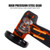 12V Cordless Brush Angle Grinder Kit, Ginding disc 3 Inch/76mm, Lightweight Angle Grinder Tool w/ 2PCS 1300mAh Lithium-Ion Battery & Charger, Ergonomic Button Position for Reducing Hand Pressure Include 6PCS Cutting  Disc
