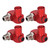 4Pcs 360 Degree Air Hose Connector 1/4in NPT Thread Industrial Air Fittings Pneumatic Tool Adapter