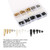 360Pcs Single Head Hex Standoff M3 White Black Nylon 1-Way Screw Nut for Electronic Component