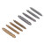 8Pcs Screw Extractor Broken Damaged Bolt Remover Stripped Screw Removal Tool Silver and Gold
