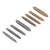 8Pcs Screw Extractor Broken Damaged Bolt Remover Stripped Screw Removal Tool Silver and Gold