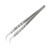 Jumper Wire Curved Tweezers Corrosion Resisting Electronic Maintenance Tool Line Angled Tweezer