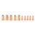 10Pcs Nozzle Electrode Kit Copper 1.5mm Nozzle Plasma Cutter Consumables for PT100 Series