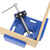 90 Degree Corner Right Angle Clamp T Handle Vice Grip Woodworking Quick Fixture (Blue)
