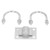 U Bolt Fixing Clamp Stainless Steel Hardware Set Kit for Antenna Furniture Industry