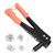 Rivet Gun Hand Riveter Kit Manual Riveting Tool Set for Automotive Pipeline Home