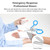 Multitool Scissors Folding 6 in 1 Multifunction Scissors Emergency Response Shears Outdoor Survival Home Repair Carbide Glass Breaker Oxygen Tank Wrench Ring Cutter Strap Cutter Ruler