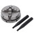 2.5in 4 Jaw Lathe Chuck Reversible Self Centering Chuck with 2 Levers Woodworking Clamping Tool