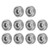 10Pcs Miniature Bearing Stainless Steel Single Row Rolling Mechanical Accessories S604Z