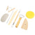 8PCS Art Crafts Pottery Sculpting Set Clay Sculpting Carving Hand Making Modeling Tools