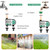Digital Automatic Watering Timer with 2 Hose Connectors Programmed Garden Irrigation Timer Faucet Sprinkler Intelligent Irrigation Controller for Lawn Farmland Courtyard Greenhouse