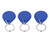 10PCS 13.56MHz Key Fobs Compatible with T5577 Radio Frequency Identification IC Card Keychain for Door Access Control