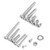 1080 Pcs Hex Socket Screw 304 Stainless Steel Screw Nut Flat Washer M2 M3 M4