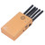 Wireless Signal Detector Concealed Devices Radio Frequency Bug Sweeper Portable for Car 5 Antenna Gold 110‑240V US Plug