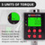 Digital Torsion Meter Digital Backlight Display Wrench Torsion Tester Two Working Modes Adjustable Five Units Switchable with Buzzer and LED Indicator Light Function