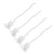 4Pcs Resin Mixer Paddles Strong Uniform Mixing 5 Blades Reusable Paint Mixer Drill Attachment White