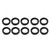 10Pcs Oil Seals Good Sealing High Temperature Oil Abrasion Aging Resistance Rotatable Shaft Sealing for IndustryOuter Diameter 50 mm
