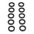 10Pcs Oil Seals Good Sealing High Temperature Oil Abrasion Aging Resistance Rotatable Shaft Sealing for IndustryOuter Diameter 50 mm