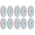 10Pcs 3in Diamond Wet Polishing Pad Soft Grinding Discs Polisher Accessories for Granite Marble500 Grits
