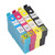 4 Pcs Ink Cartridge Black Cyan Magenta Yellow Smoothly Accurate Clear Anti Fade Printer Ink Cartridge for Stylus T1381 T1332 T1333 T1334