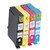 4 Pcs Ink Cartridge Black Cyan Magenta Yellow Smoothly Accurate Clear Anti Fade Printer Ink Cartridge for Stylus T1381 T1332 T1333 T1334