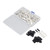 220PCS Copper Wire Lugs Heat Resistant ABS Ring Terminals Connector with Storage Box for Solar System
