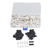220PCS Copper Wire Lugs Heat Resistant ABS Ring Terminals Connector with Storage Box for Solar System