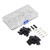 220PCS Copper Wire Lugs Heat Resistant ABS Ring Terminals Connector with Storage Box for Solar System