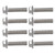 20Pcs M10x1.5 Screw Bolts A2‑70 Stainless Steel Flanged Hex Head Bolt with Gasket DIN6921M10x45