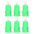 100Pcs Banana Jack Socket Terminal Connector 4mm Safety Ring Terminal Nickel Plated Copper Terminal Block AdapterGreen