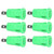 100Pcs Banana Jack Socket Terminal Connector 4mm Safety Ring Terminal Nickel Plated Copper Terminal Block AdapterGreen