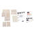 4 Sets 3D Wooden Puzzle Plane Helicopter Excavator Racing Car Toy Set Kit for Kids
