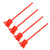 4Pcs Resin Mixer Paddles Strong Uniform Mixing 5 Blades Reusable Paint Mixer Drill Attachment Red